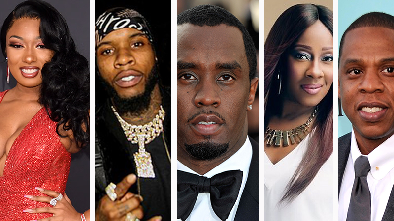 MEG THEE STALLION, TORY LANEZ, LE\'ANDRIA JOHNSON, DIDDY, JAY-Z